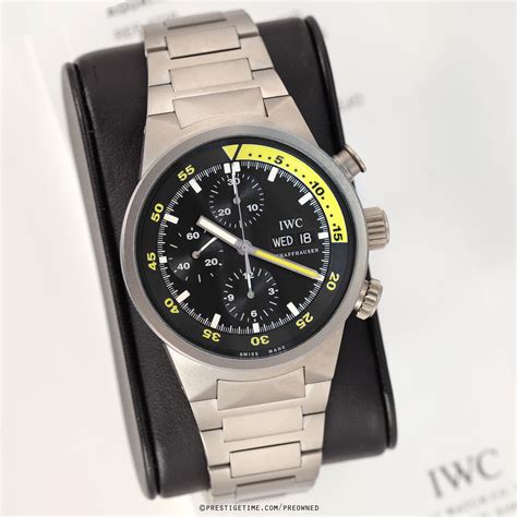 iwc aquatimer chrono titanio|iwc aquatimer owned.